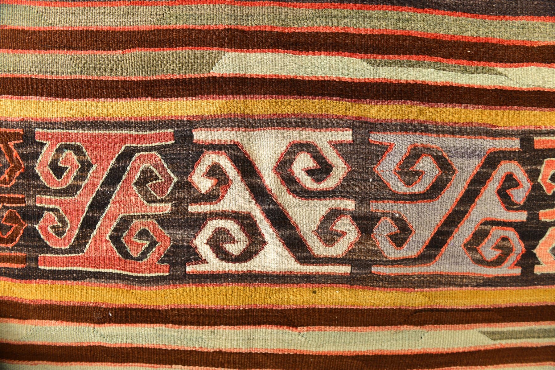 Kilim 161x291 cm, czerwony, wełna, Turcja, lata 70. - 217635