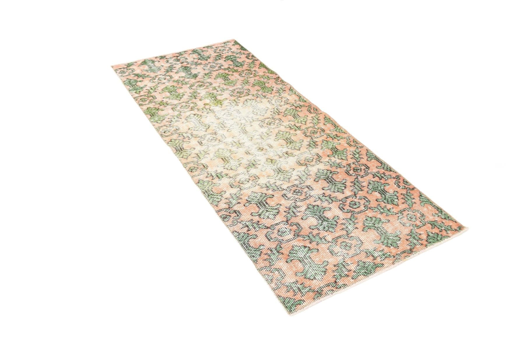 Chodnik 179x74 cm, beżowy, wełna, lata 70.