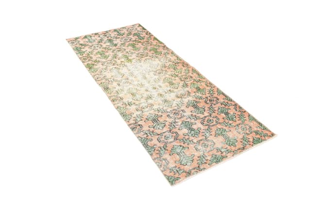 Chodnik 179x74 cm, beżowy, wełna, lata 70. - WYMIARY