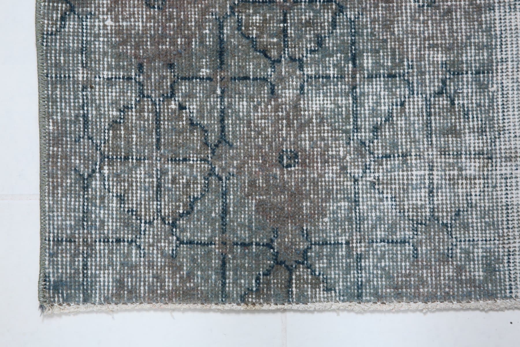 Dywan 179x106 cm, szary, wełna, Turcja, lata 60. - 217197