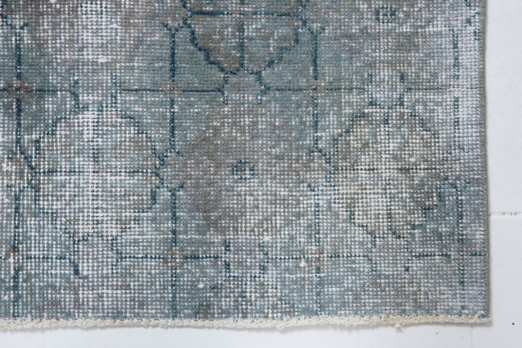 Dywan 179x106 cm, szary, wełna, Turcja, lata 60. - 217198