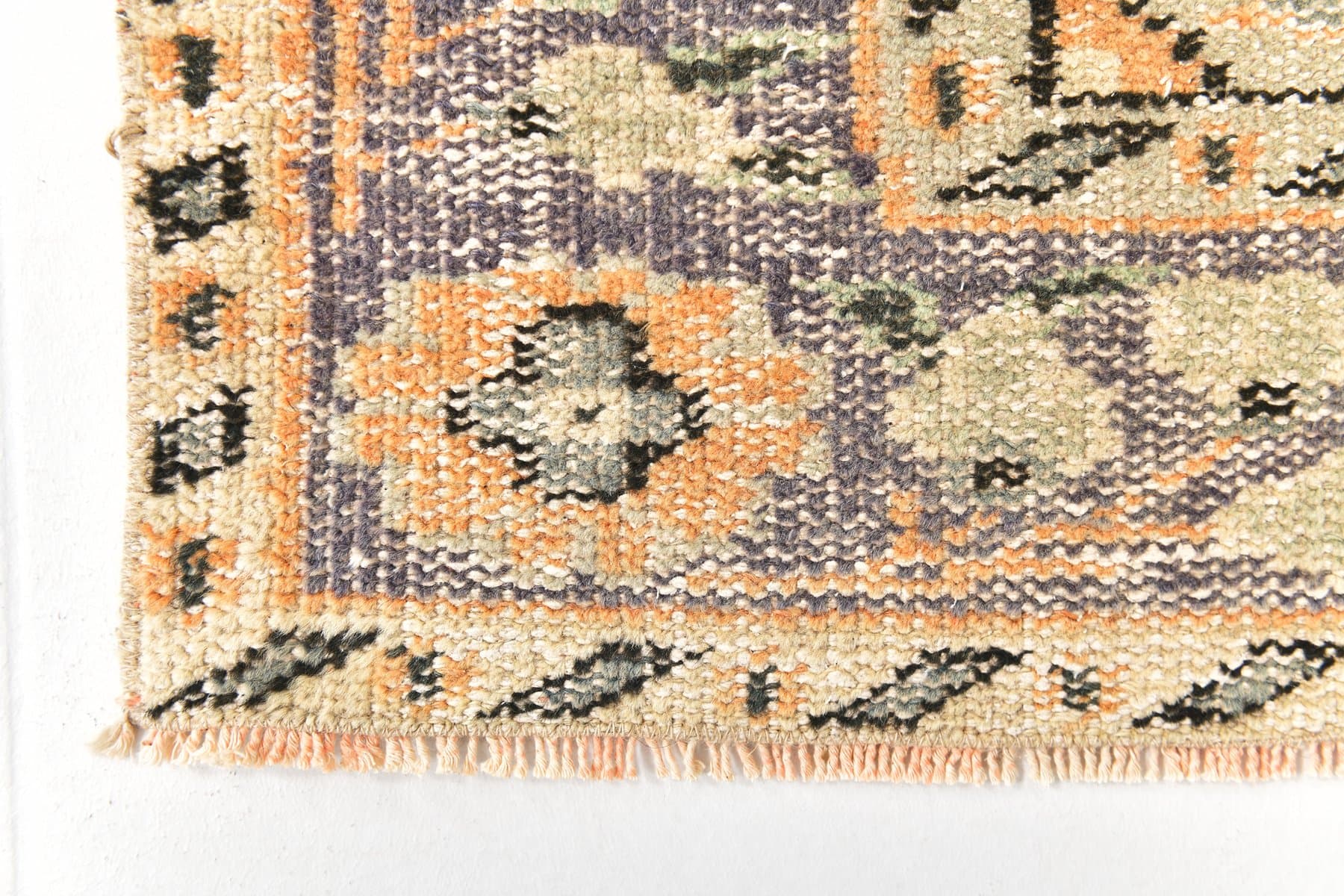 Dywan 194x304 cm, pomarańczowy, wełna, lata 70. - 217165