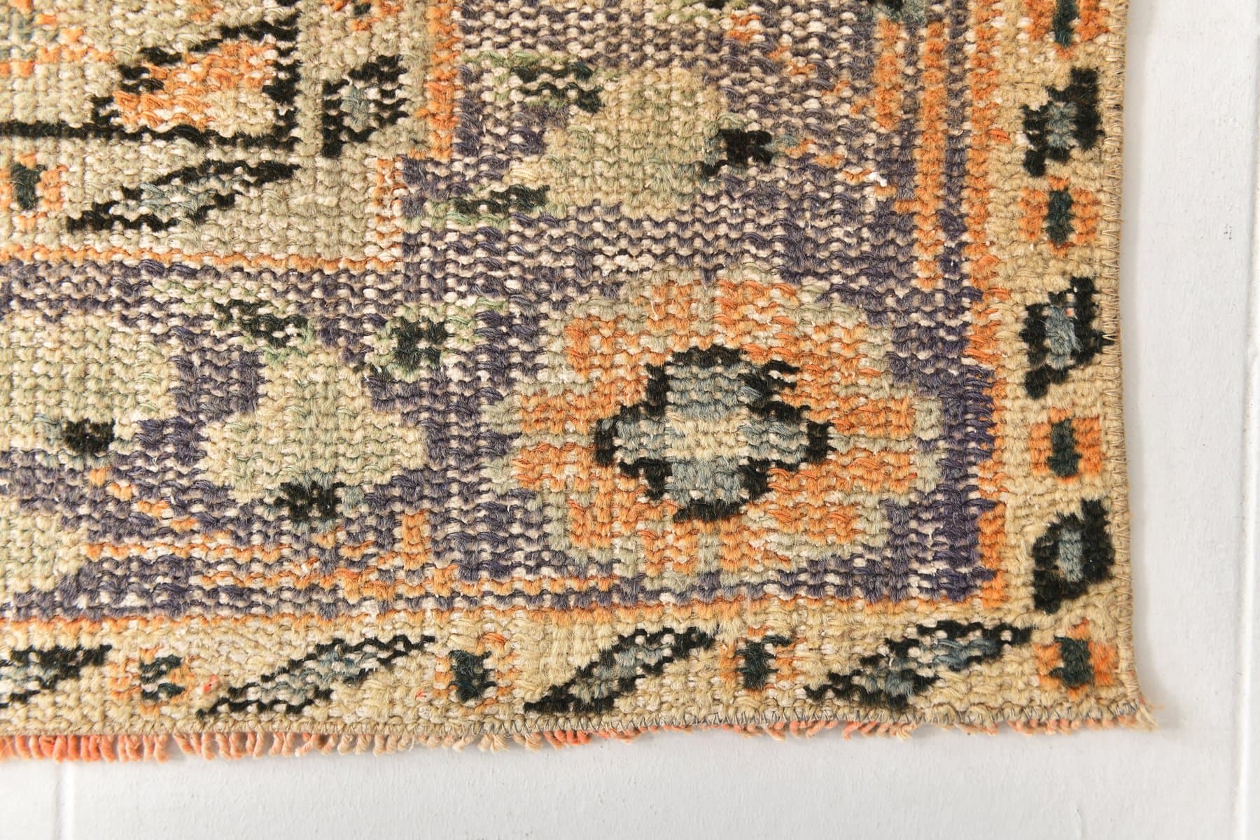 Dywan 194x304 cm, pomarańczowy, wełna, lata 70. - 217166