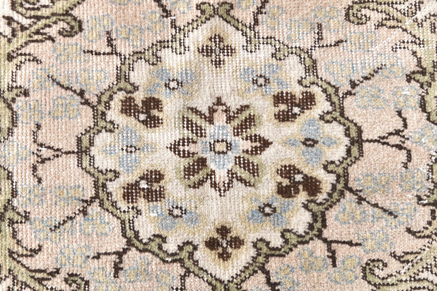 Dywan 175x266 cm, kremowy, wełna, lata 70. - 217144