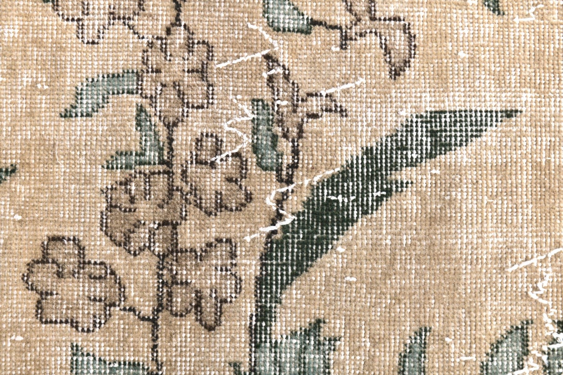 Dywan 208x311 cm, beżowy, wełna, Turcja, lata 60. - 217135