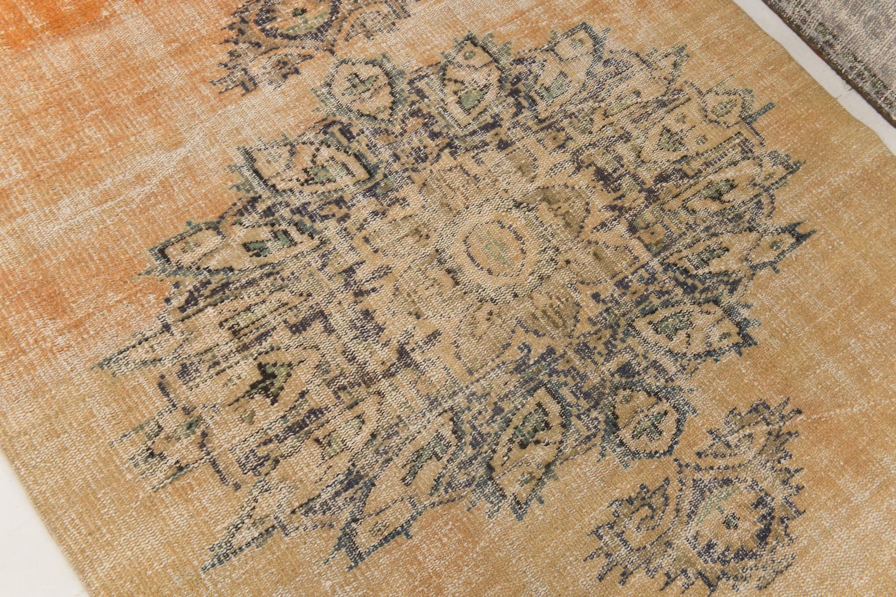 Dywan 224x143 cm, beżowy, wełna, lata 70. - 217124