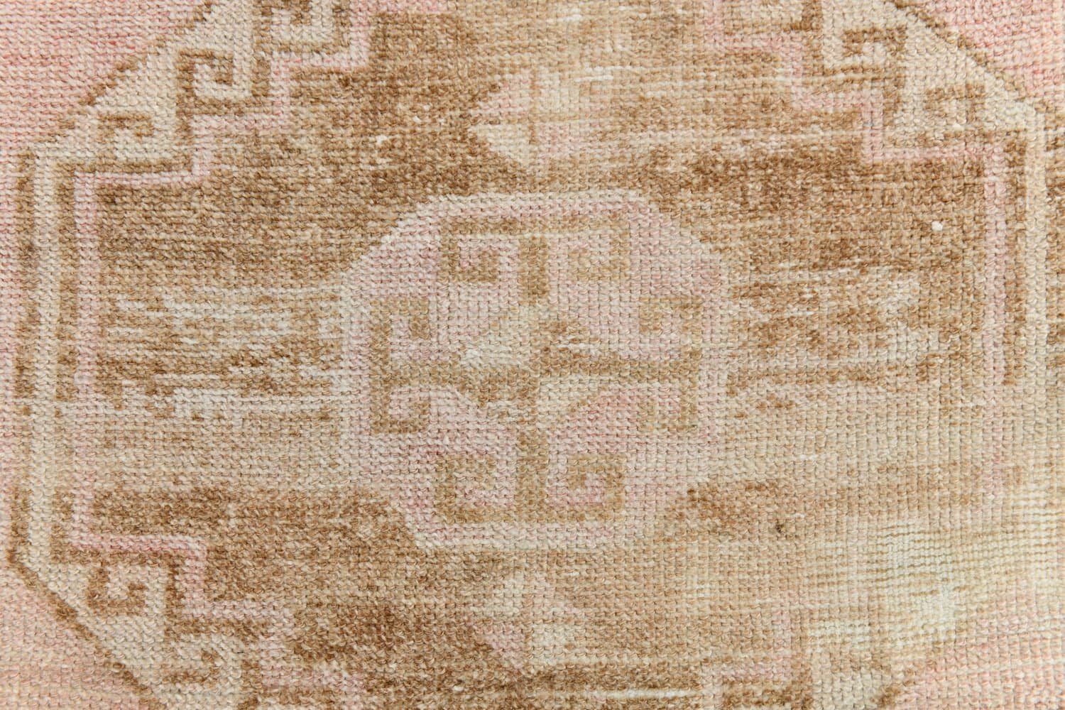 Chodnik 327x70 cm, różowy, wełna, lata 70. - 217095