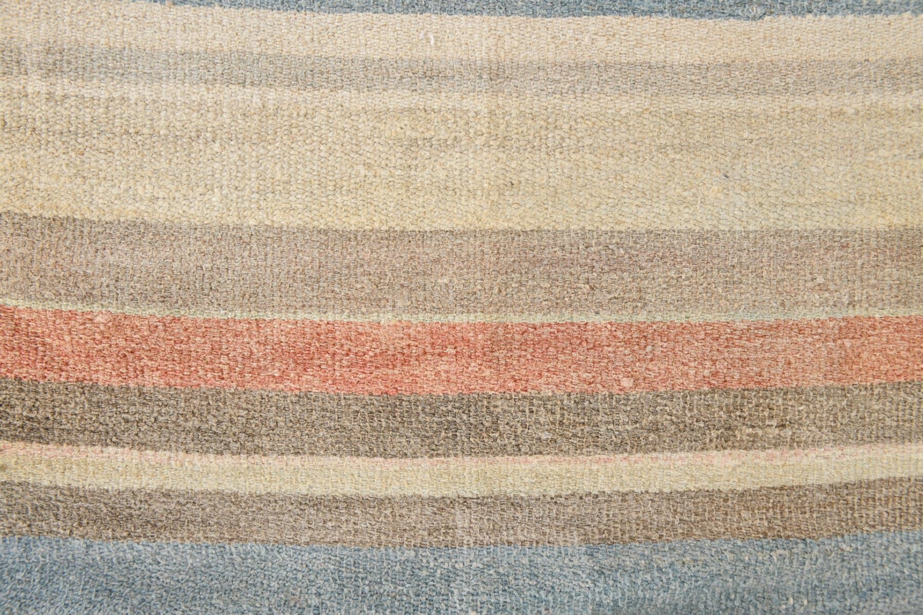 Kilim 344x308 cm, blond, konopie, lata 70. - 216975