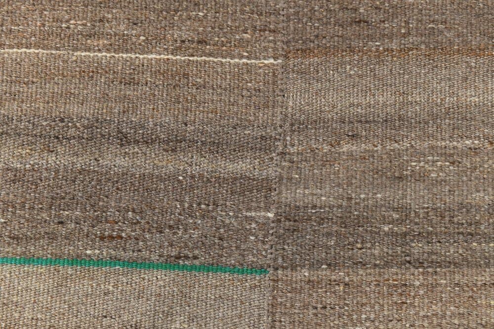 Kilim 226x291 cm, brązowy, wełna, Turcja, lata 80. - 216937