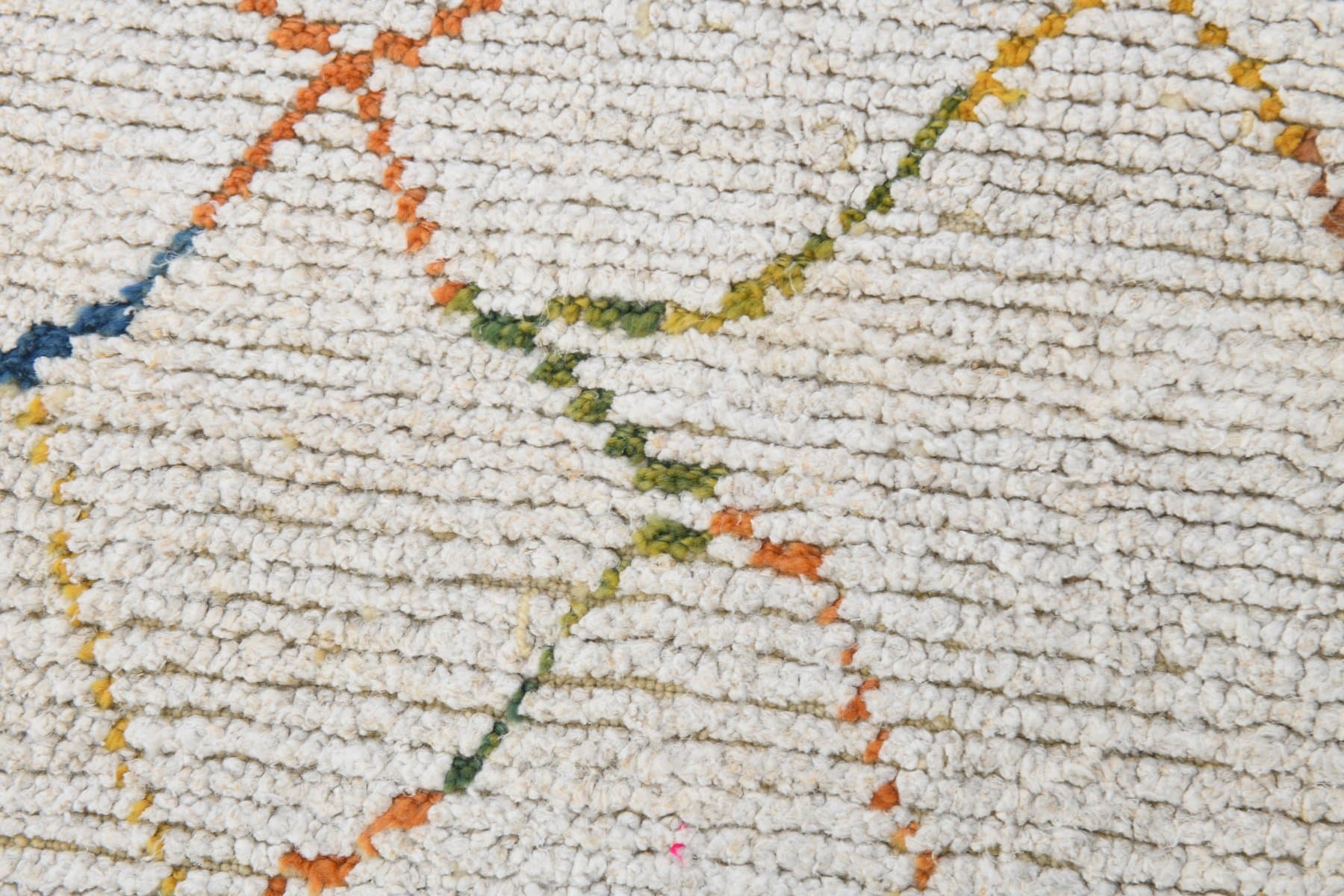 Chodnik 72x260 cm, biały, konopie, lata 80. - 216729