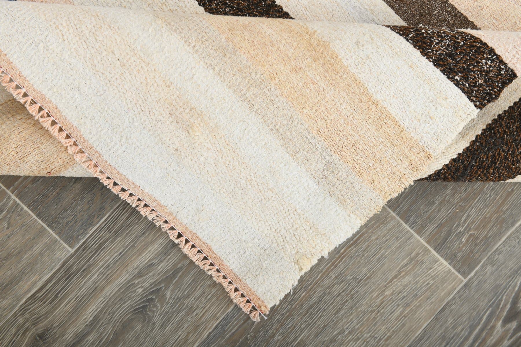 Rug 228x353 cm, beige, hemp, 1970s - 216711