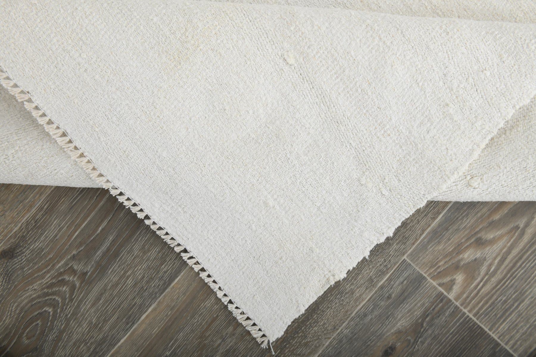 Kilim 278x240 cm, beżowy, konopie, lata 70. - 215985