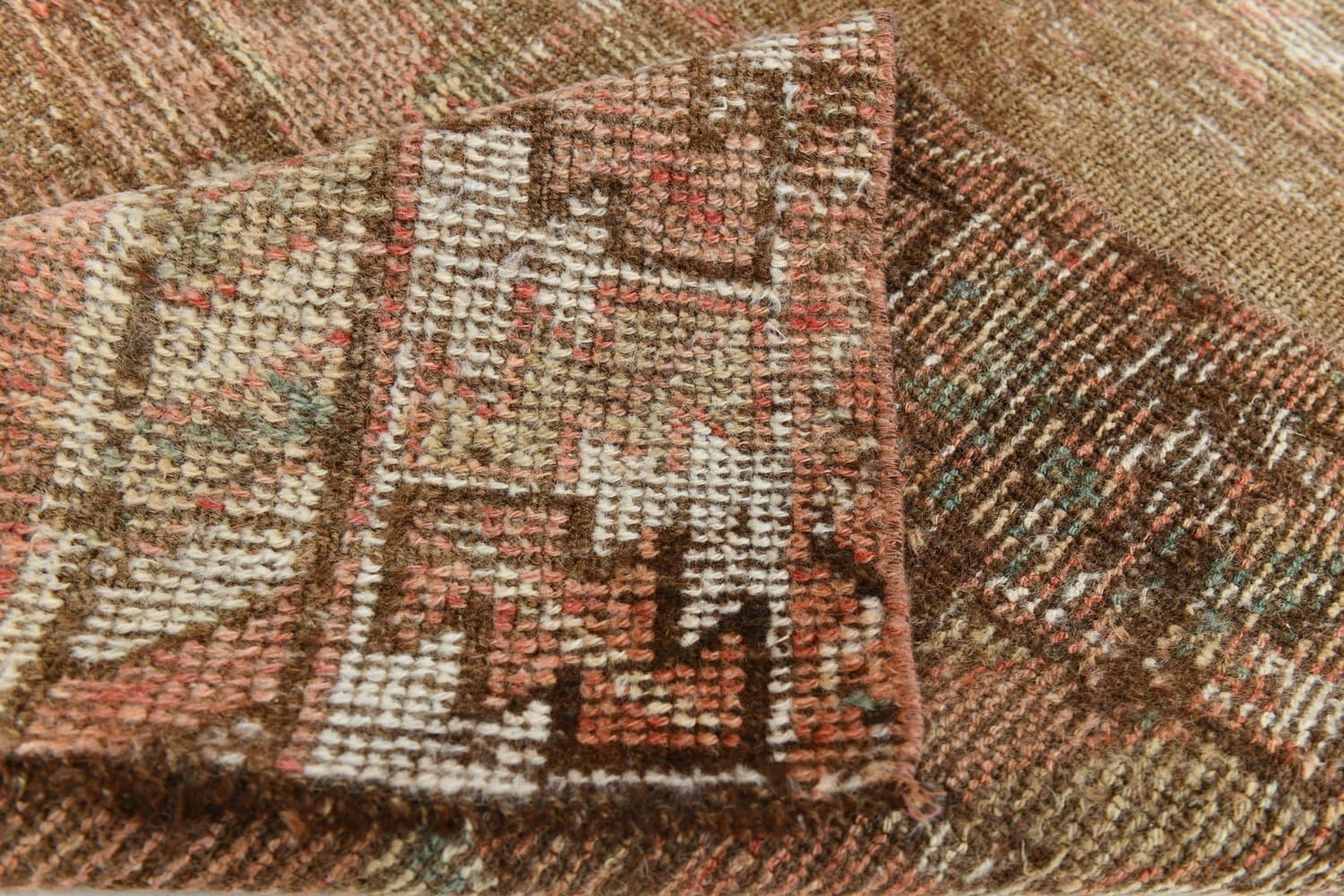 Rug 152x298 cm, brown, wool, 1960s - 215952