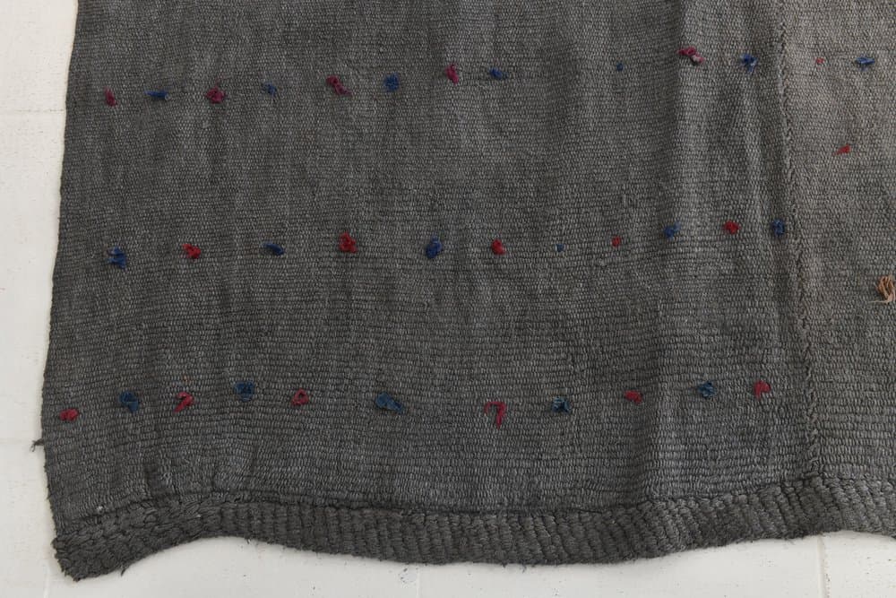 Rug 158x287 cm, grey, hemp, 1970s - 215866