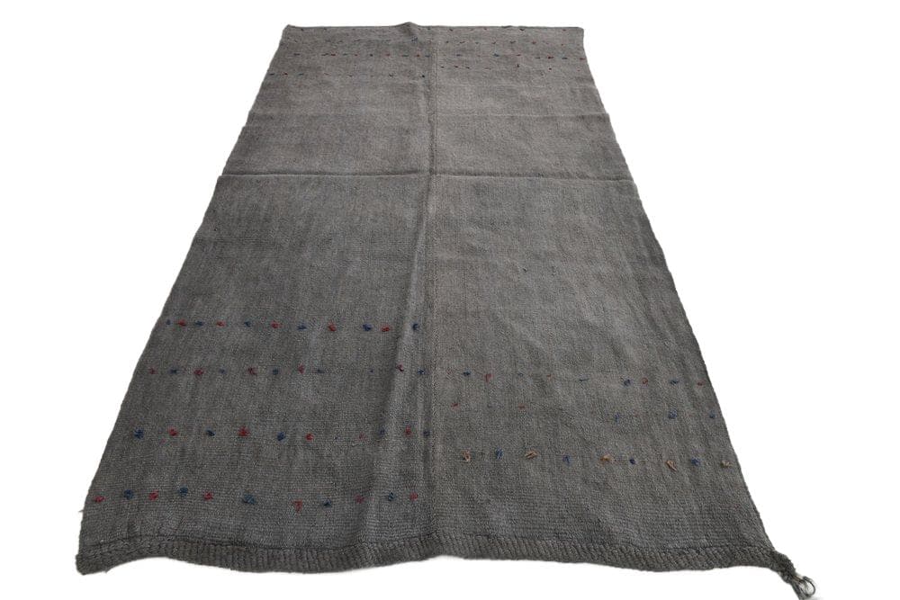Rug 158x287 cm, grey, hemp, 1970s