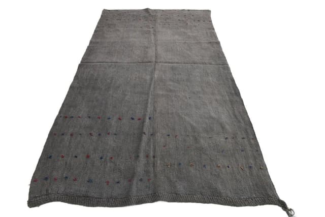 Rug 158x287 cm, grey, hemp, 1970s - DIMENSION