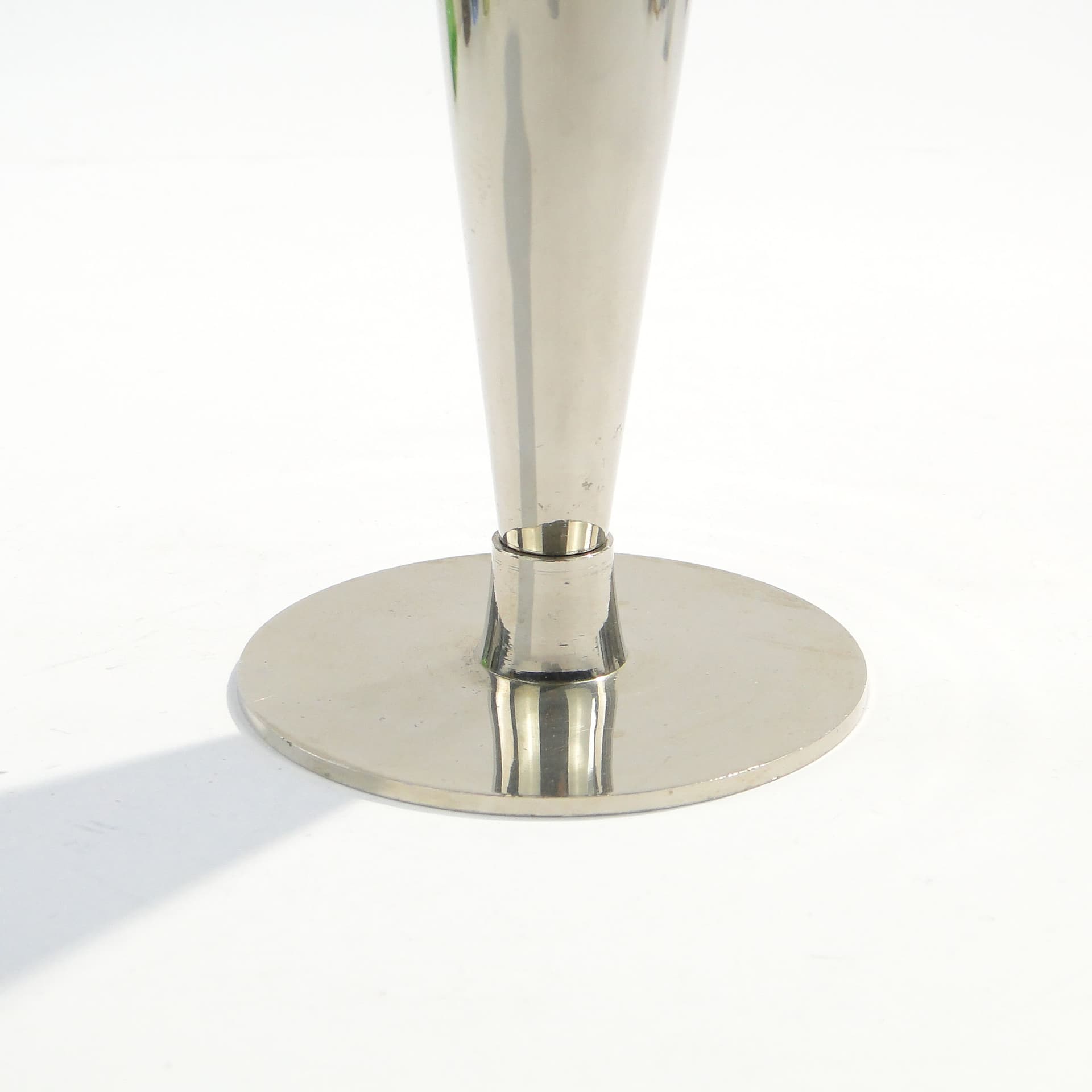 Candlestick Art Deco, silver brass, Christofle, France, 1920s. - 1590