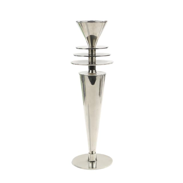 Candlestick Art Deco, silver brass, Christofle, France, 1920s. - DIMENSION