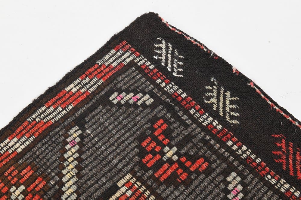 Kilim 166x278 cm, brown, wool, 1970s - 215856