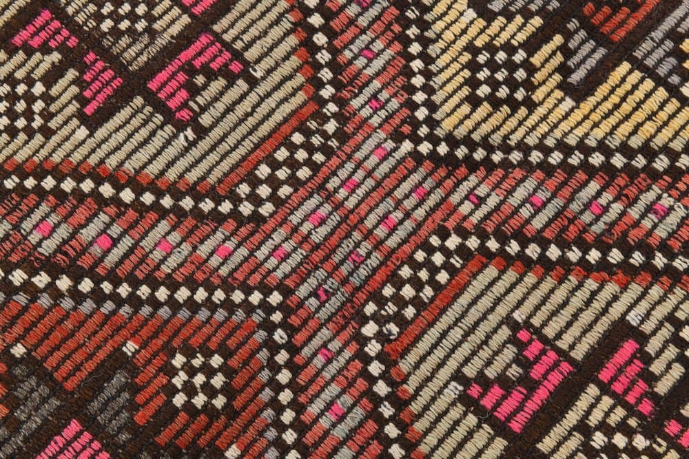 Kilim 166x278 cm, brown, wool, 1970s - 215853