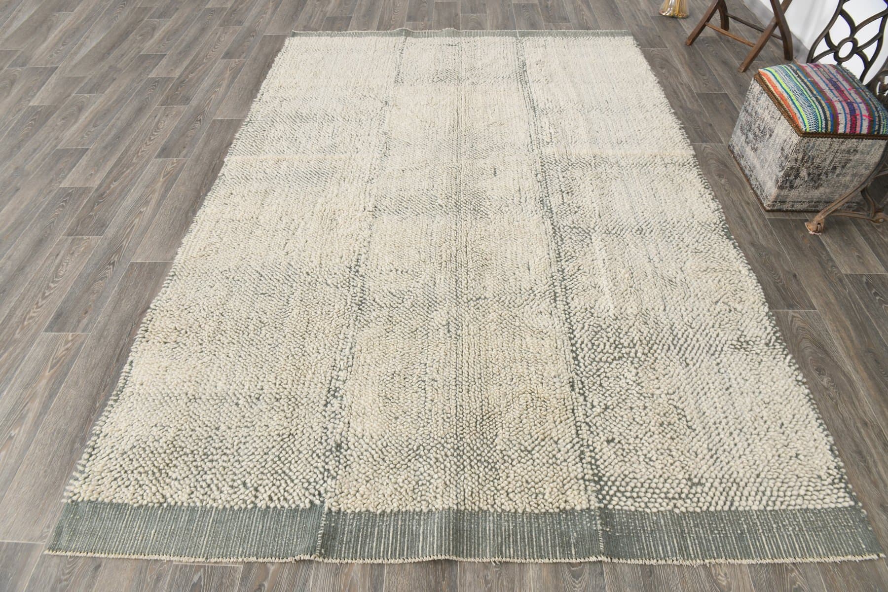 Kilim 300x200 cm, ivory, wool, 1970s - 215812