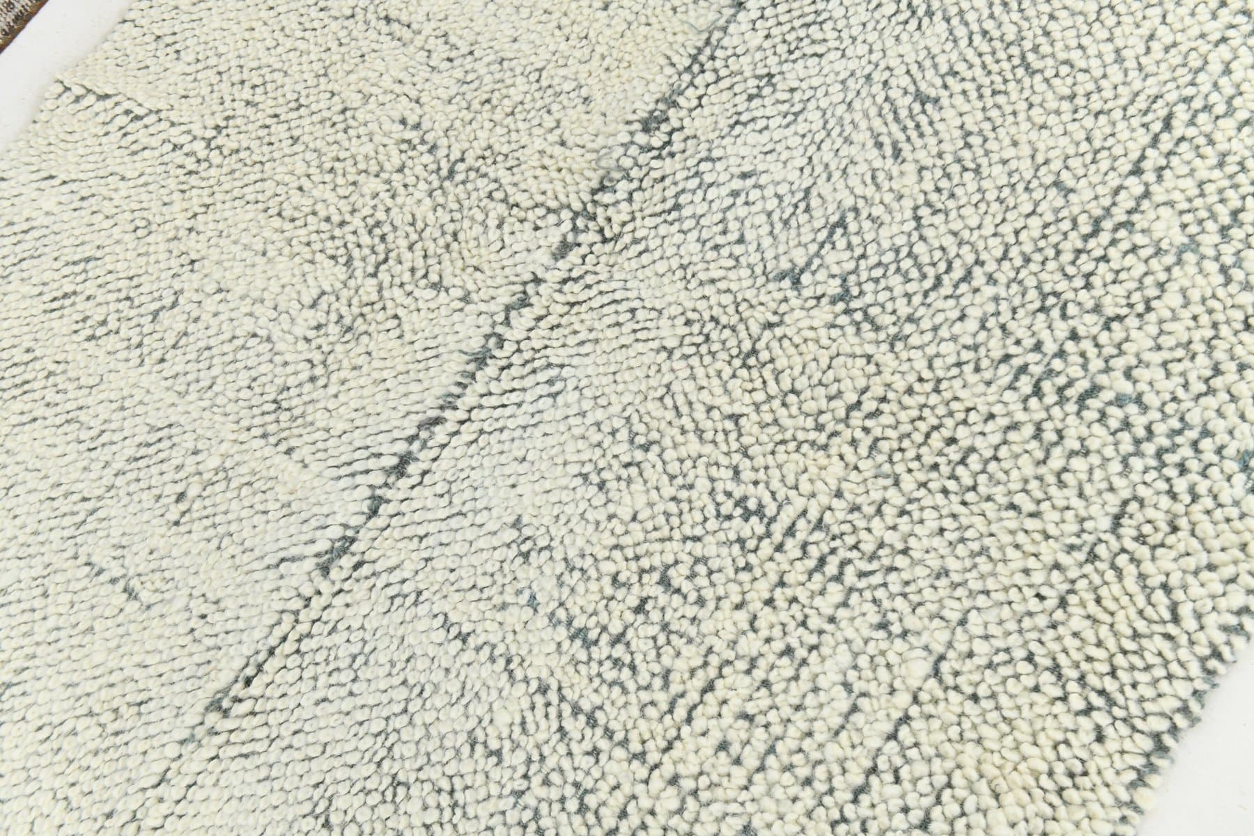 Kilim 137x200 cm, white, green, wool, 1970s - 215793