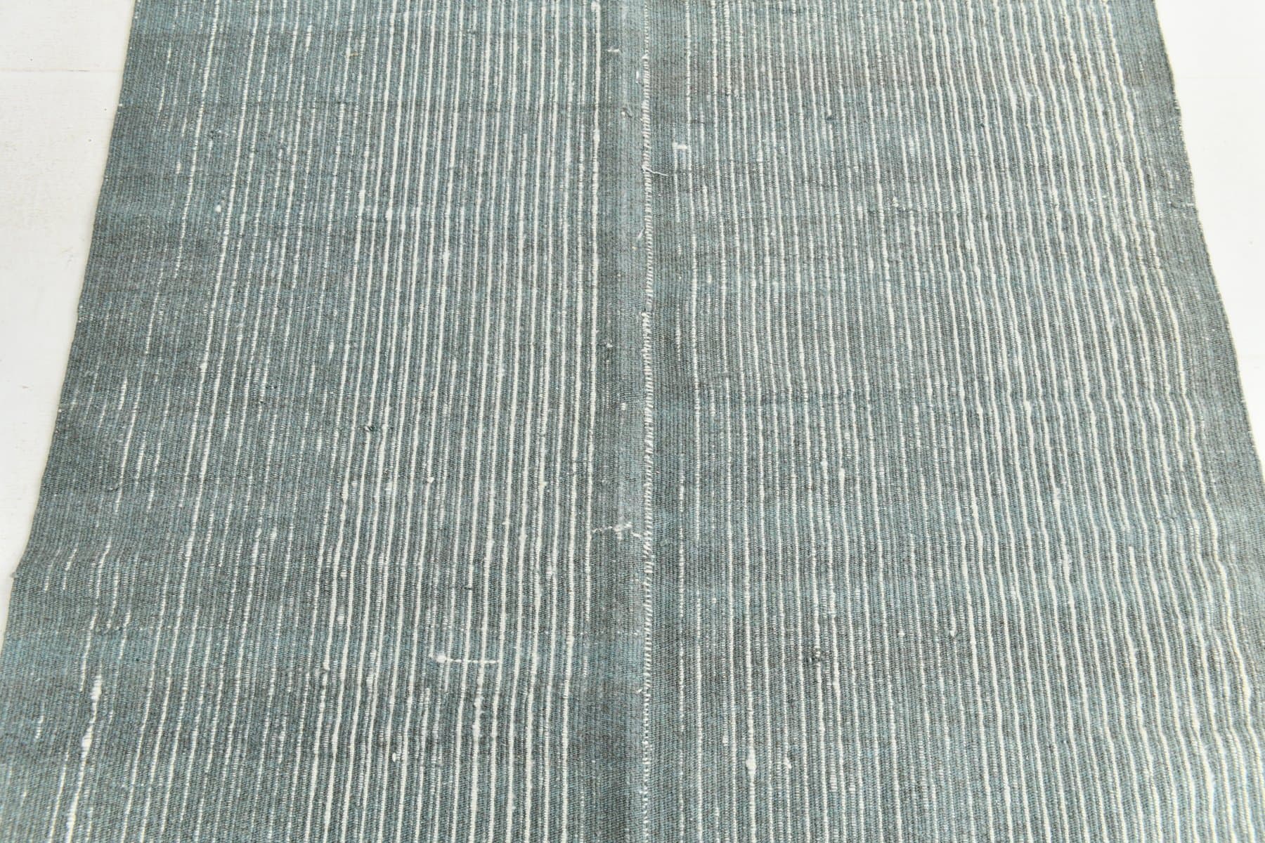 Kilim 221x135 cm, turkusowy, wełna, lata 70. - 215697