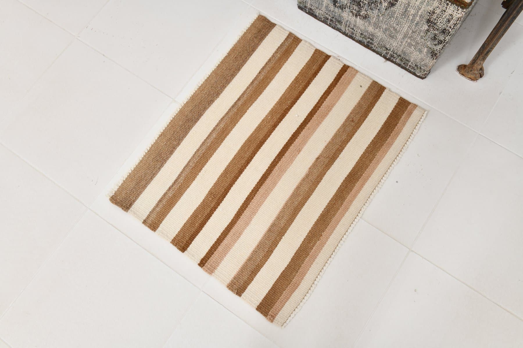 Kilim 60x73 cm, beige, wool, 1970s - 216688