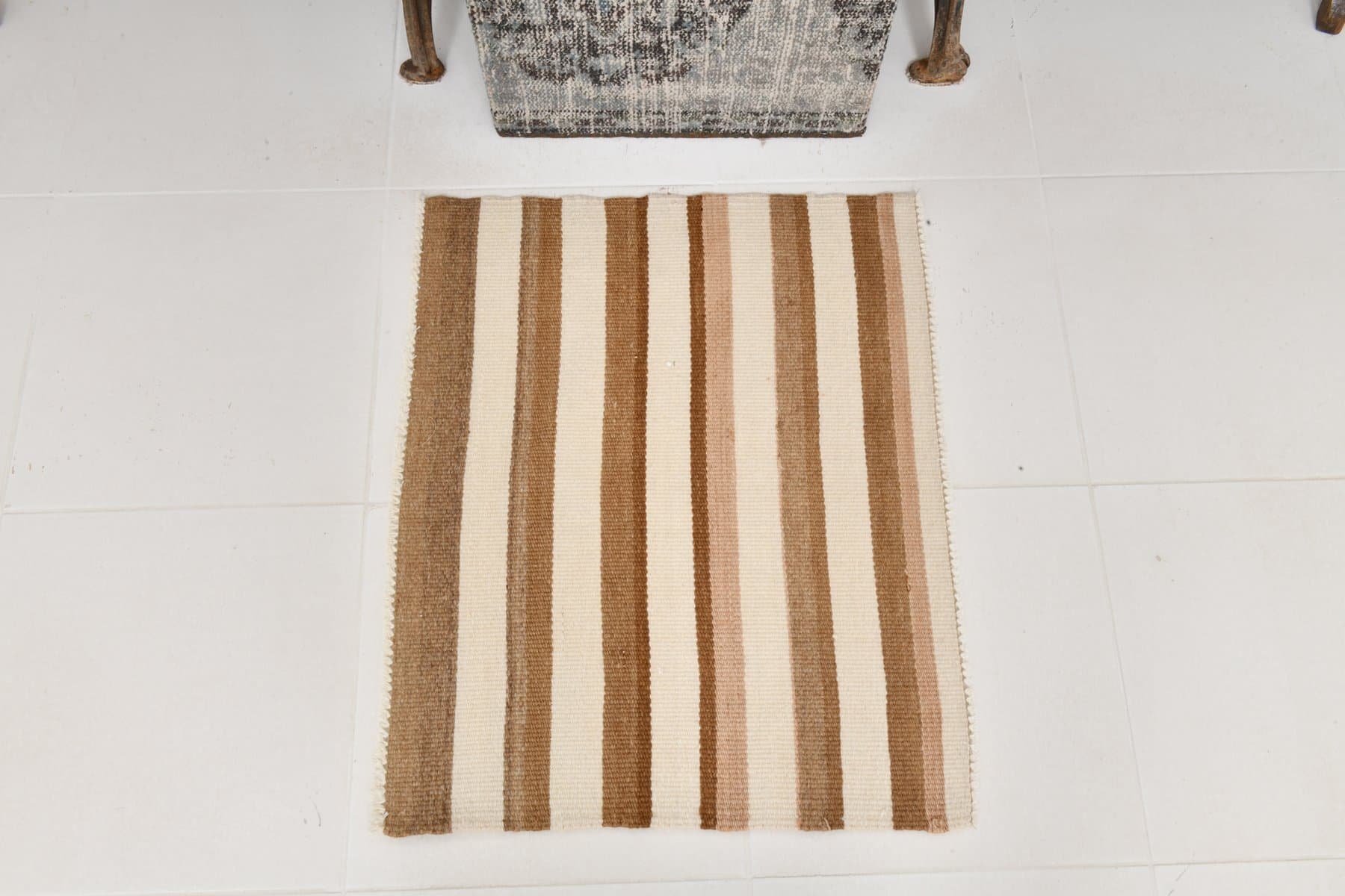 Kilim 60x73 cm, beige, wool, 1970s - 216689