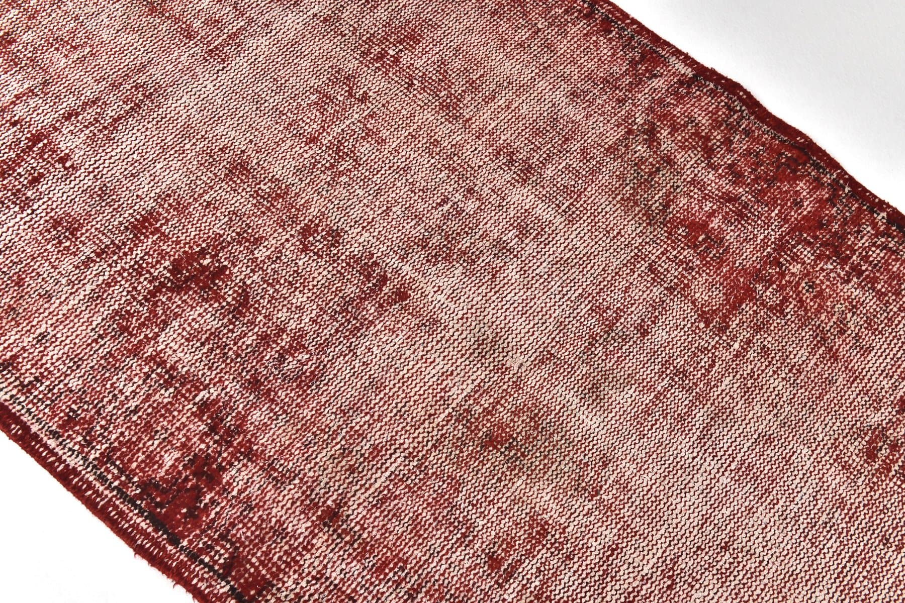 Chodnik 218x88 cm, czerwony, wełna, lata 60. - 216638