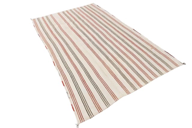 Kilim Rug 161x263 cm, Beige, Hemp, 1970s - DIMENSION
