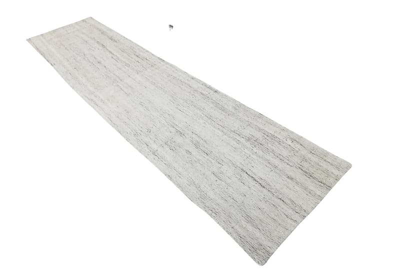 Chodnik 295x70 cm, szary, wełna, lata 80.