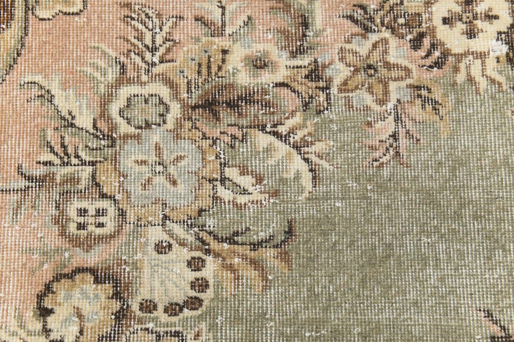 Dywan 175x278 cm, oliwkowy, wełna, lata 70. - 216372