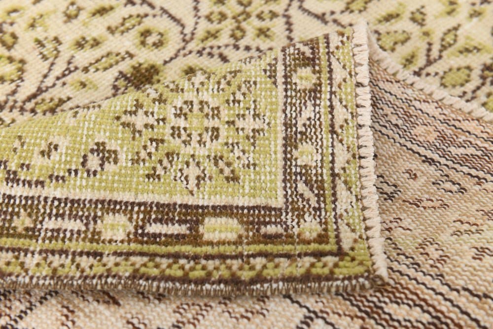 Rug 177x318 cm, olive, wool, 1970s - 216225