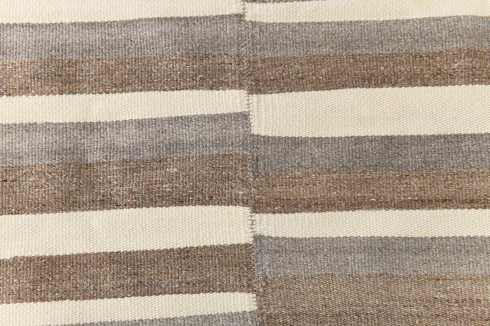 Kilim 228x310 cm, beżowy, brązowy, wełna, Turcja, lata 70. - 216220