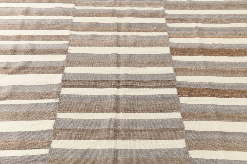 Kilim 228x310 cm, beżowy, brązowy, wełna, Turcja, lata 70. - 216217