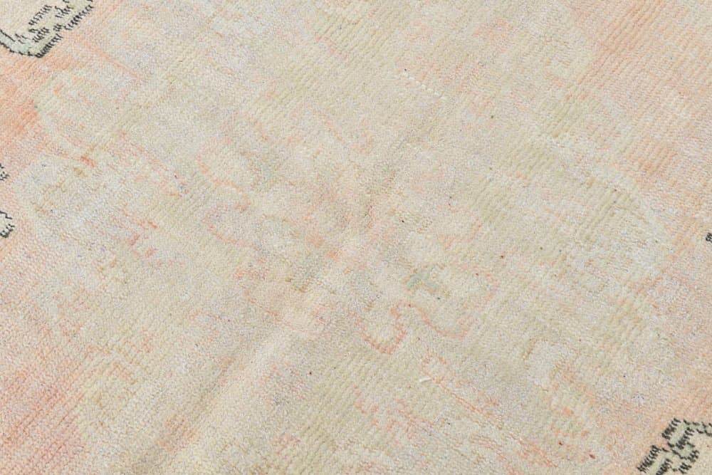 Rug 283x194 cm, Pink, Green, Wool, 1970s - 216155