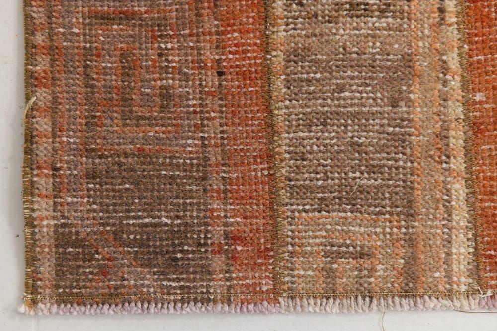 Dywan 53x97 cm, brązowy, wełna, lata 70. - 216145