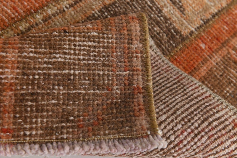 Dywan 53x97 cm, brązowy, wełna, lata 70. - 216138