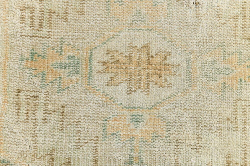 Chodnik 85x326 cm, beżowy, wełna, lata 60. - 216131