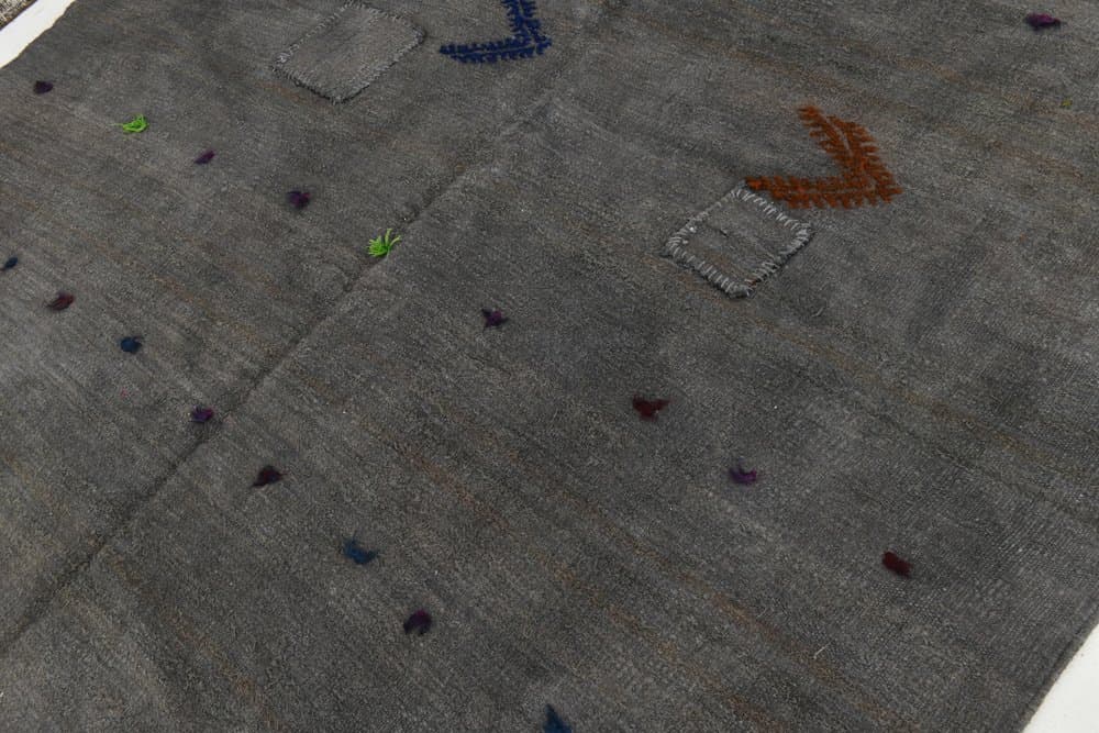 Rug 220x310 cm, Grey, Hemp, 1970s - 216791