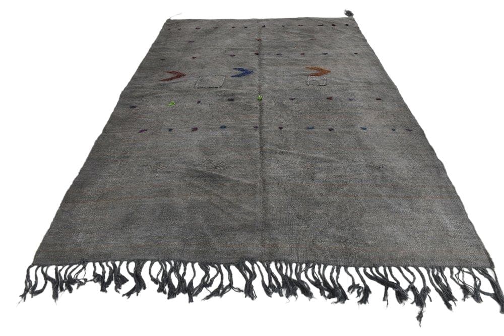 Rug 220x310 cm, Grey, Hemp, 1970s