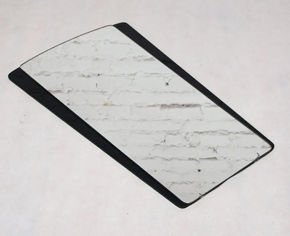 Lustro ścienne, czarne szkło, Niemcy, lata 60. - 15969