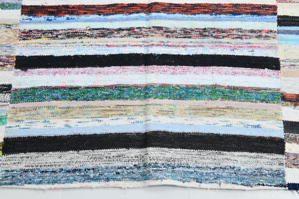 Dywan 377x280 cm, niebieski, czerwony, wełna, lata 70. - 219623