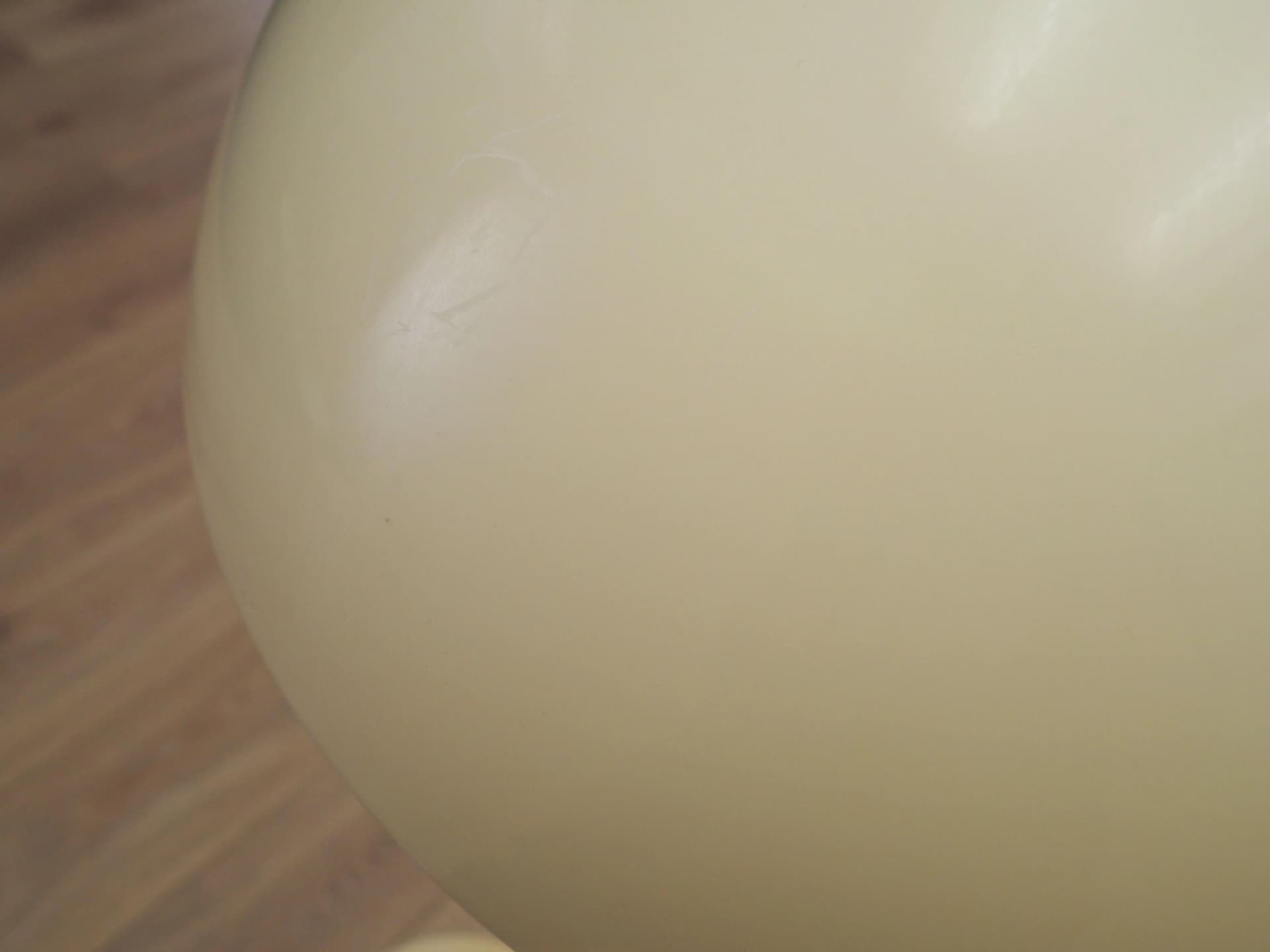 Lampa podłogowa Panthella, ivory white, metal tworzywo sztuczne, proj. V. Panton, Louis Poulsen, Dania, lata 70. - 15915