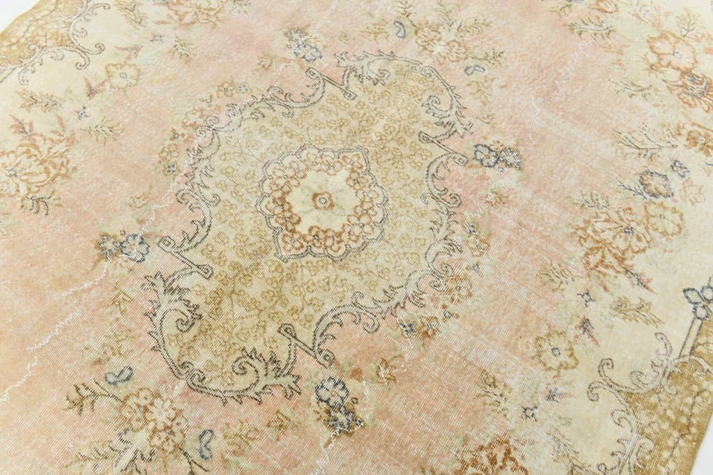 Rug 301x208 cm, beige, blue, wool, 1970s - 219870