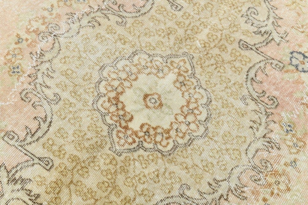 Rug 301x208 cm, beige, blue, wool, 1970s - 219871