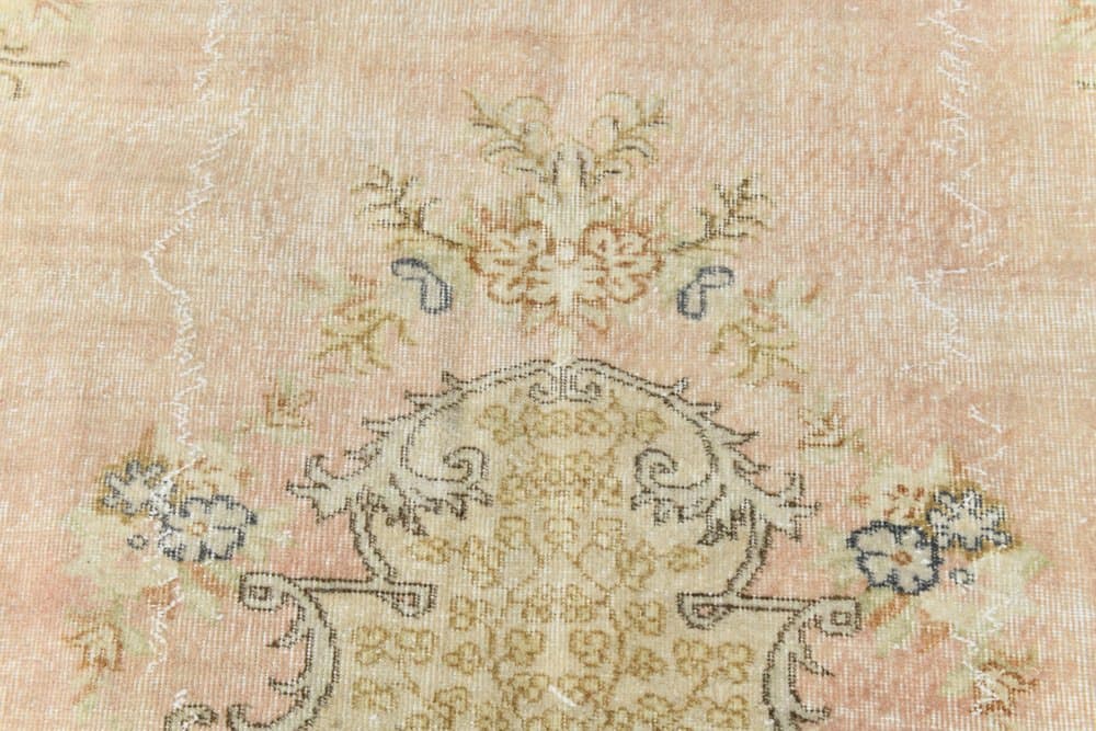 Rug 301x208 cm, beige, blue, wool, 1970s - 219872