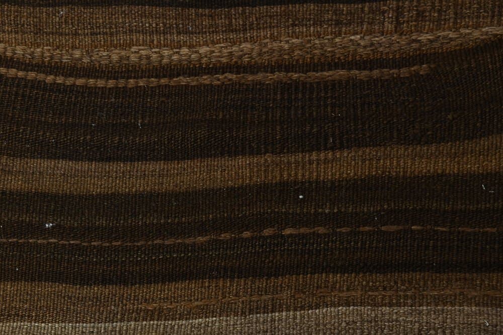 Chodnik kilim 267x83 cm, brązowy, wełna, lata 70. - 219846
