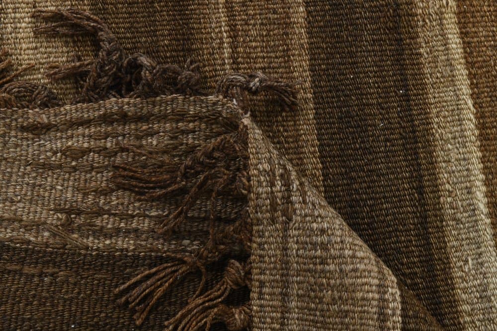 Chodnik kilim 267x83 cm, brązowy, wełna, lata 70. - 219840